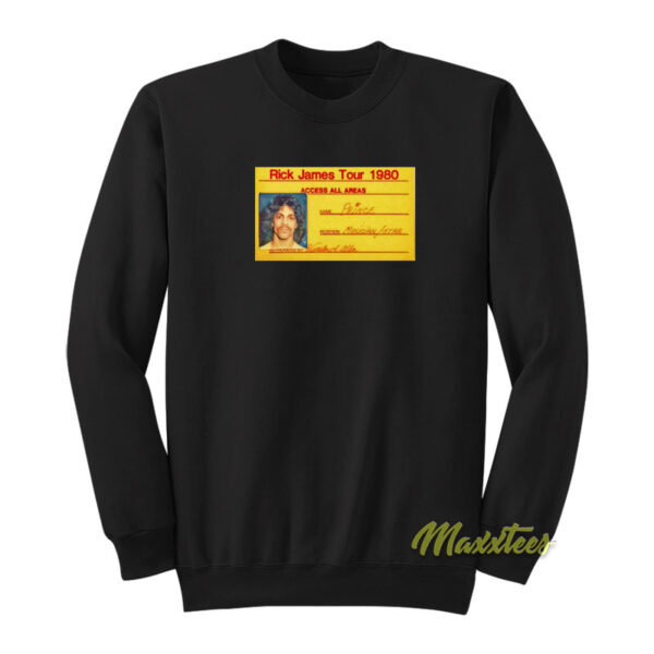 Prince Rick James Tour 1980 Sweatshirt