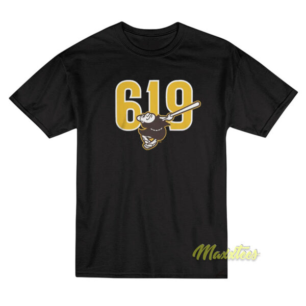 San Diego Padres Brown 619 Beisbol T-Shirt