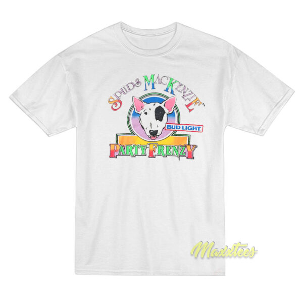 Spuds Mackenzie Bud Light Party Frenzy T-Shirt