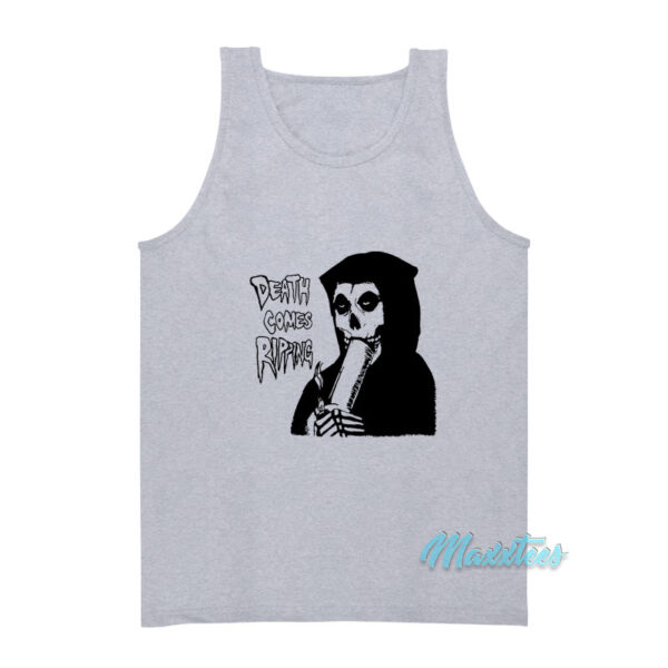 Grim Reaper Death Comes Ripping Tank Top