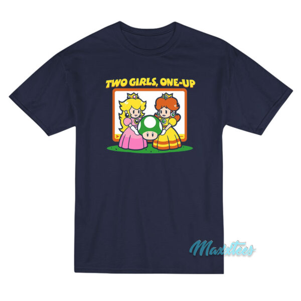 Two Girls One Up Game Parody T-Shirt