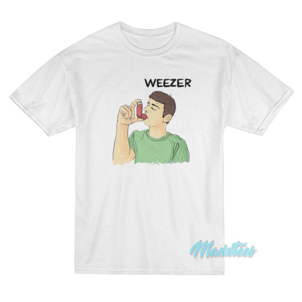 Weezer Man Using Inhalr T-Shirt