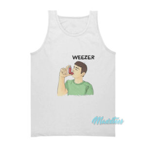 Weezer Man Using Inhalr Tank Top