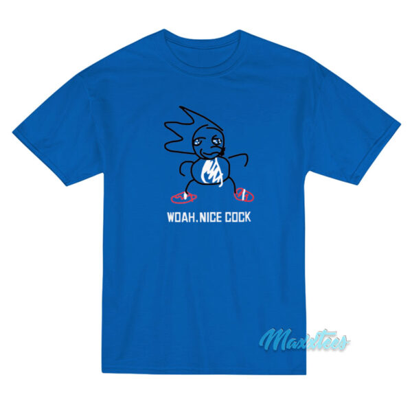 Woah Nice Cock Sonic The Hedgehog T-Shirt