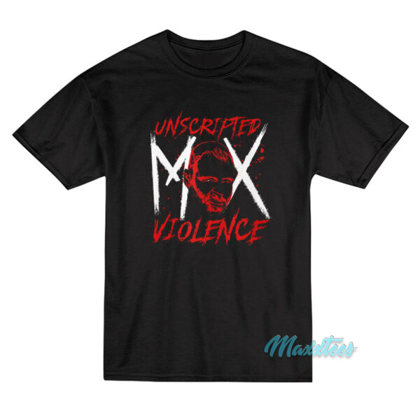 Jon Moxley Mox Face Unscripted Violence T-Shirt