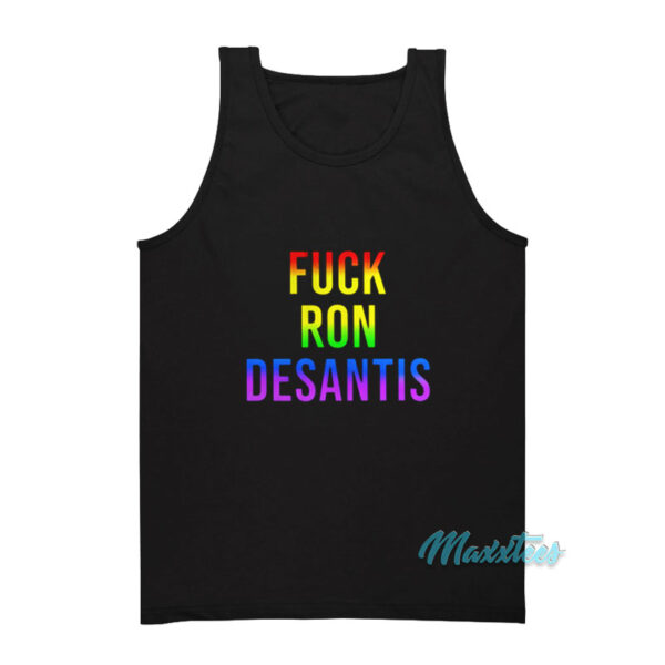 Fuck Ron Desantis Pride Tank Top