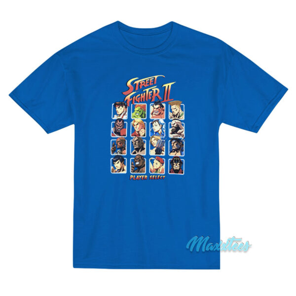Street Fighter 2 Player Select T-Shirt