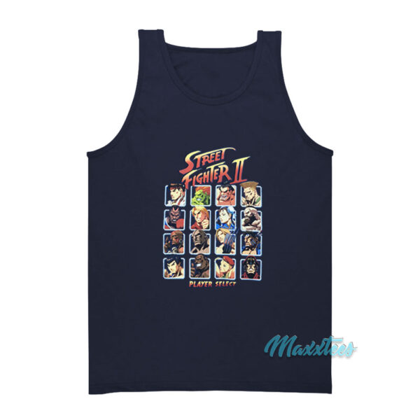 Street Fighter 2 Player Select Tank Top