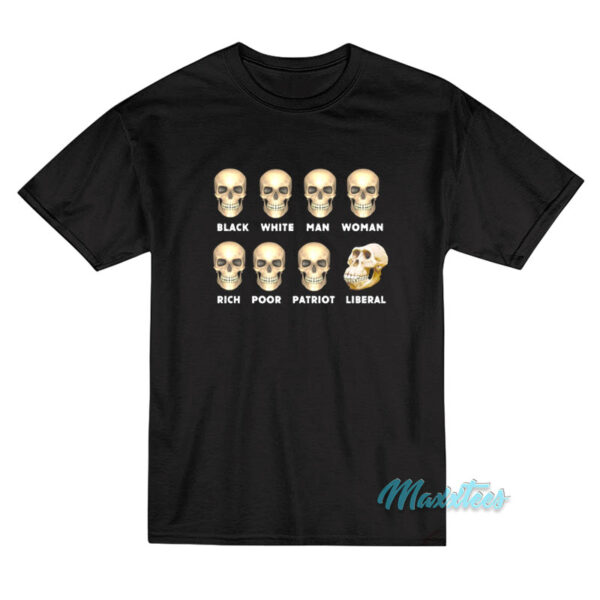 Skull Face Liberal Monkey T-Shirt
