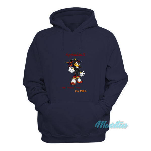 Sonic Shadow Agender No Thank You Hoodie