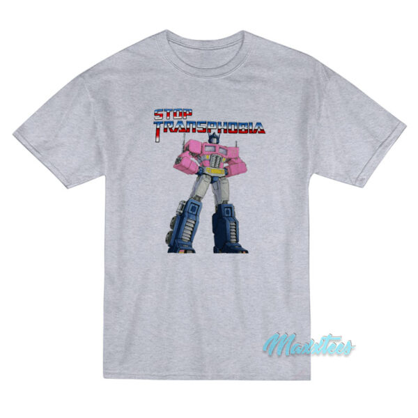Stop Transphobia Transformers T-Shirt