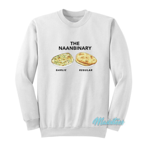 The Naanbinary Garlic Regular Sweatshirt