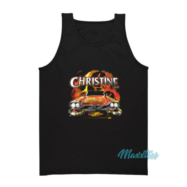 Christine Movie Car On Fire Tank Top