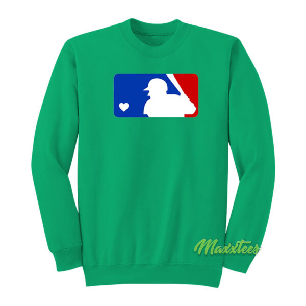 Major League Baseball Logo Heart Sweatshirt