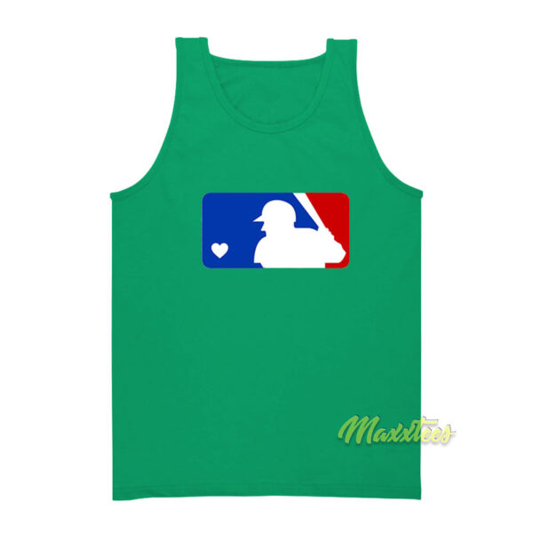 Major League Baseball Logo Heart Tank Top