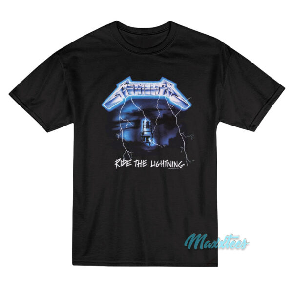 Pete West Metallica Ride The Lightning T-Shirt