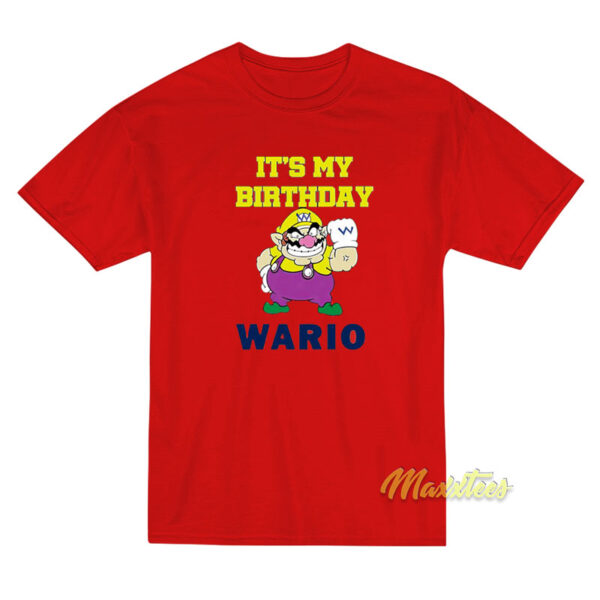 It's My Birthday Wario T-Shirt