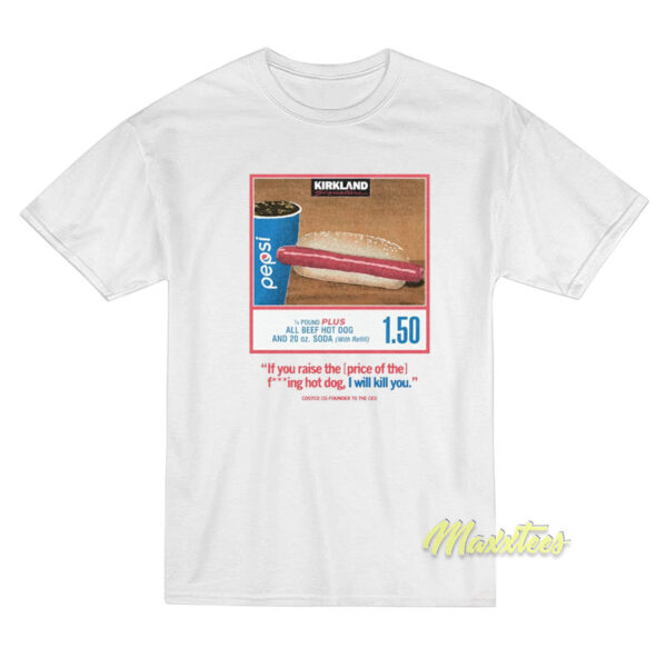 Kirkland Costco Hot Dog Combo T-Shirt