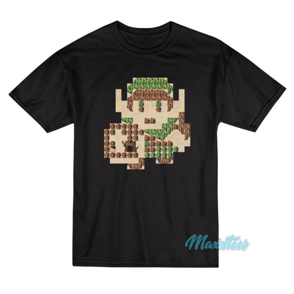 Nintendo Zelda 8 Bit Map Link T-Shirt