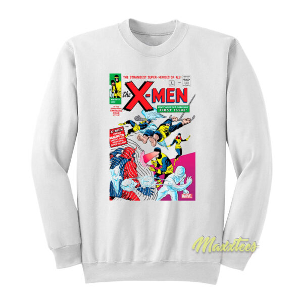 X-Men First Issue Marvels Comic Sweatshirt
