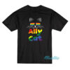 Ally Cat Pride Month T-Shirt