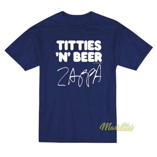Frank Zappa Titties N Beer T-Shirt