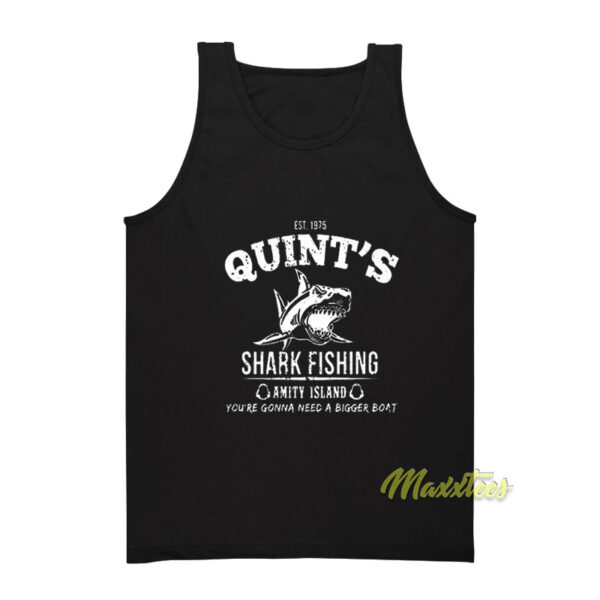 Quint's Shark Fishing Amity Island Tank Top