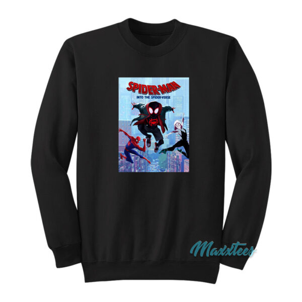 Spider Man Into The Spider Verse Poster Sweatshirt