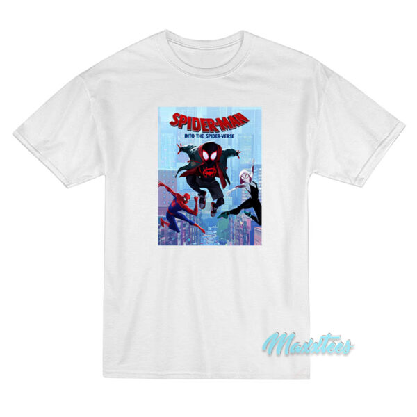 Spider Man Into The Spider Verse Poster T-Shirt