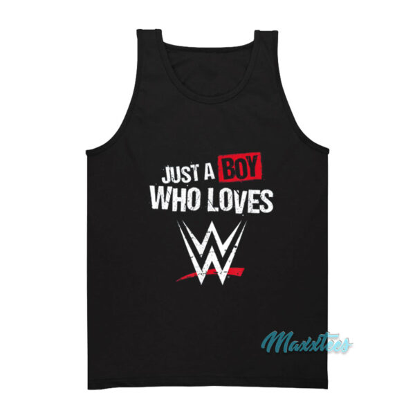 WWE Just A Boy Who Loves Tank Top