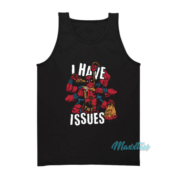 Marvel Deadpool I Have Issues Tank Top