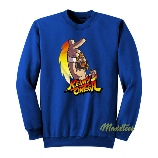 Kenny Omega Street Fighter Cartoon Sweatshirt
