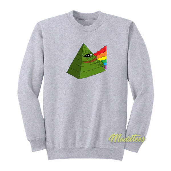 Pepe Frog Illuminati Pride Sweatshirt