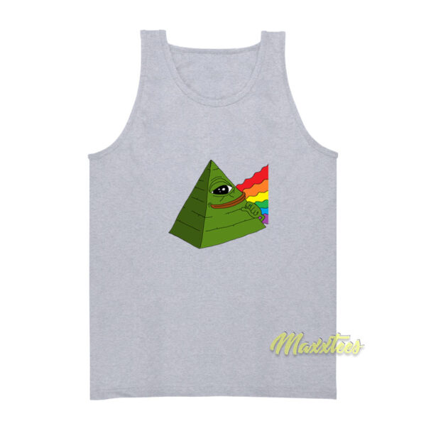 Pepe Frog Illuminati Pride Tank Top