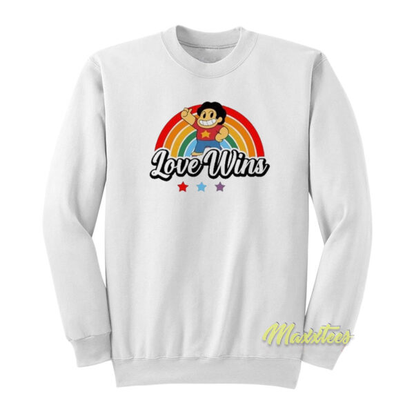 Steven Universe Love Wins Rainbow Sweatshirt