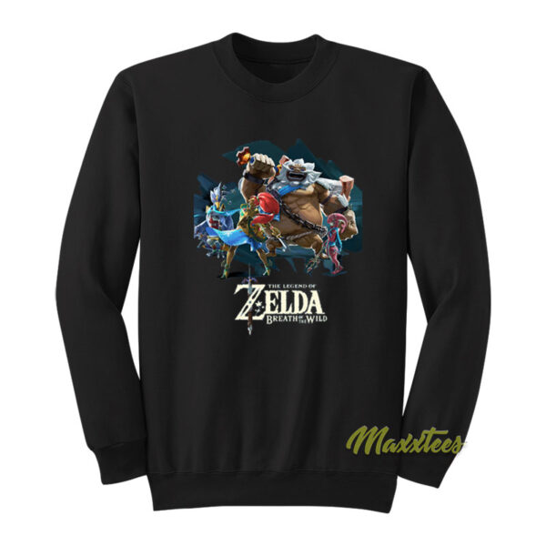 The Legend of Zelda Breath of The Wild Characters Sweatshirt