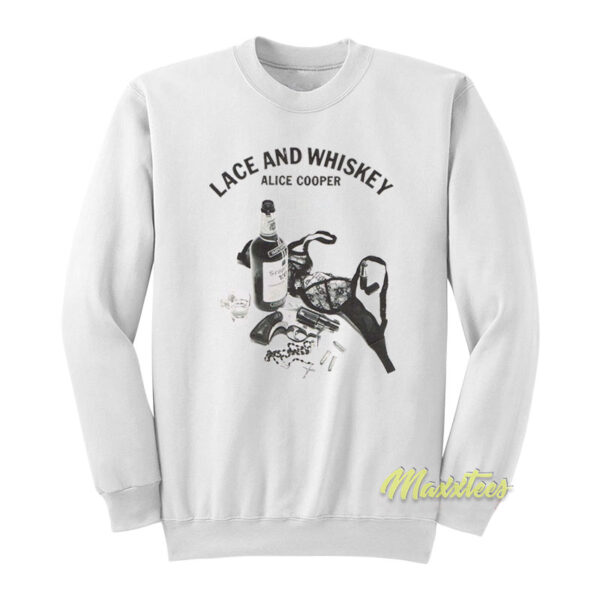 Alice Cooper Lace and Whiskey Sweatshirt