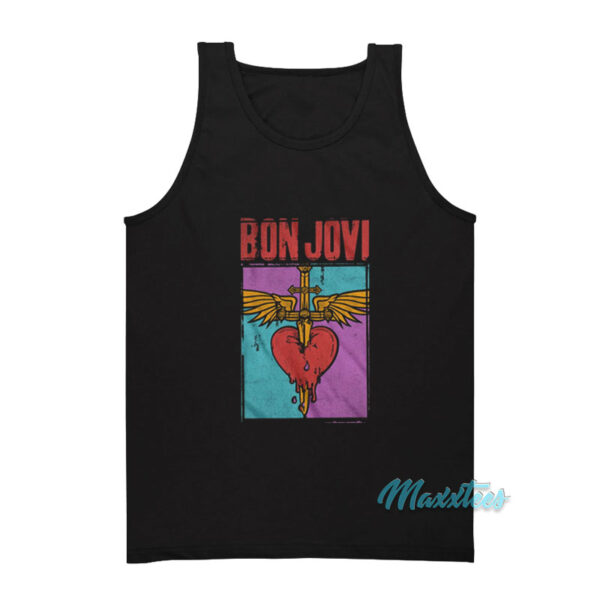 Bon Jovi Heart And Dagger Tank Top