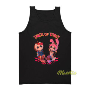 Chucky and Tiffany Hello Kitty Trick or Treat Tank Top