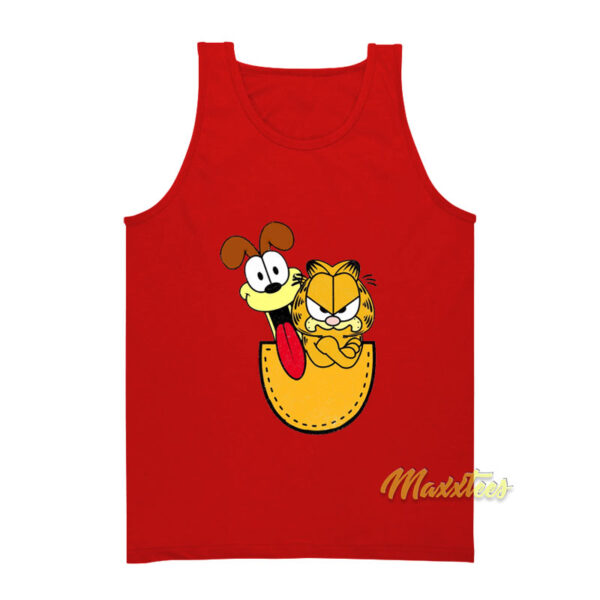 Garfield and Odie In Pocket Tank Top
