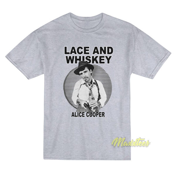 Lace and Whiskey Alice Cooper T-Shirt