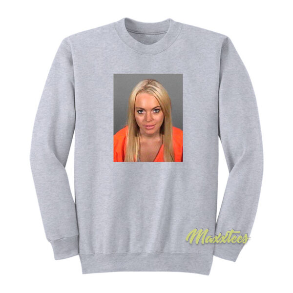 Lindsay Lohan Mugshot Sweatshirt