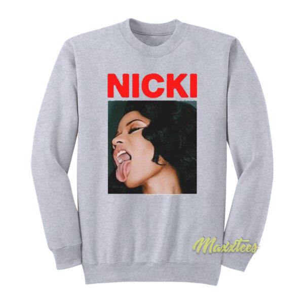 Nicki Minaj Sticking Out Tongue Sweatshirt