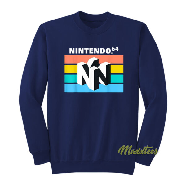 Nintendo 64 Classic Striped Sweatshirt