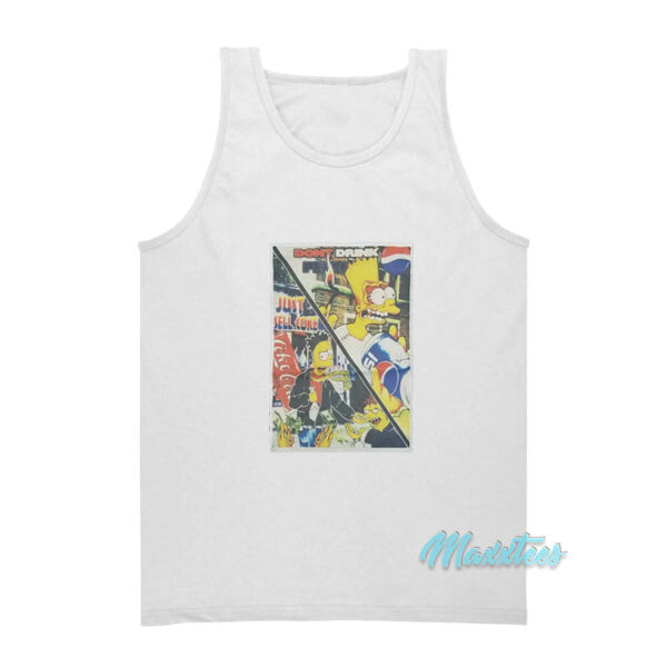 Bart Simpson Don't Drink Pepsi Just Sell Coke Tank Top