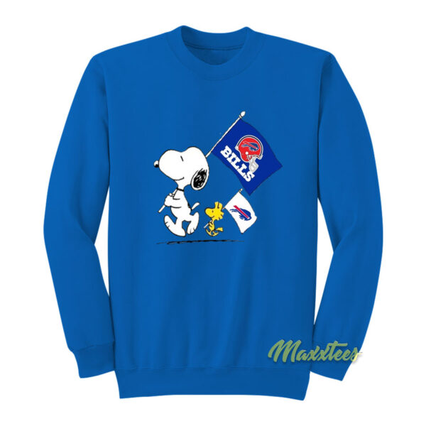 Buffalo Bills Snoopy Flag Sweatshirt