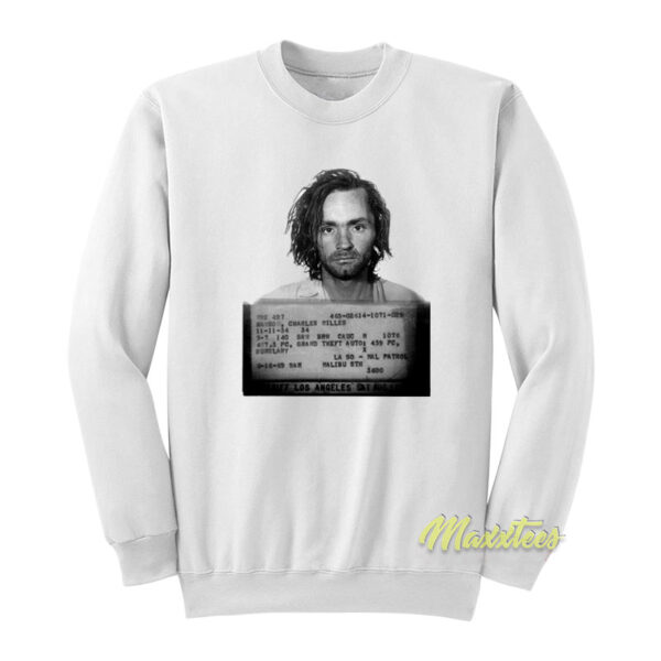 Charles Manson Mugshot Sweatshirt