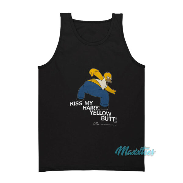 Kiss My Hairy Yellow Butt The Simpsons Tank Top