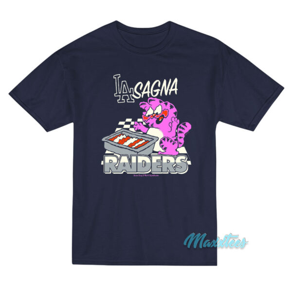 Lasagna Raiders Garfield Cat T-Shirt