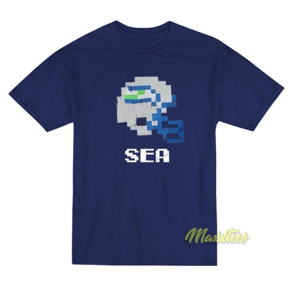 Seahawks Helmet Pixel T-Shirt
